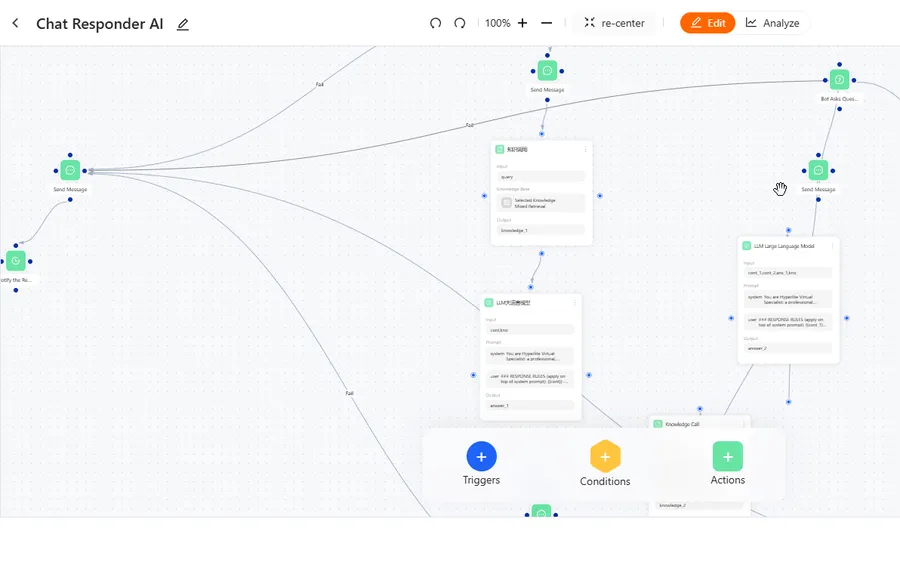 Hyperlite LED Chatbot screenshot